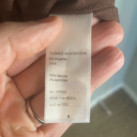 NW midi dress chocolate brown, small NWT - Picture 4 of 7